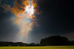 Kommender Regen - ein bearbeitete Wolkenstudie